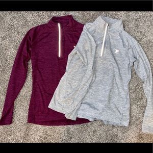 2 Old Navy 1/4 zip pullovers- small petite